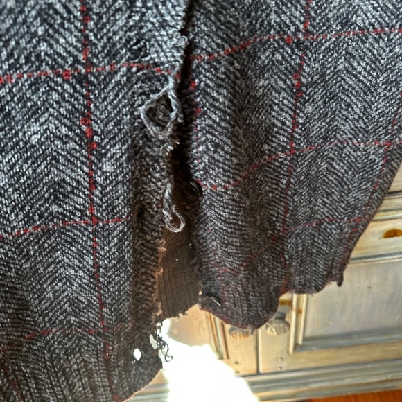 R13 Gray Distressed Long Cardigan - Picture 13 of 16